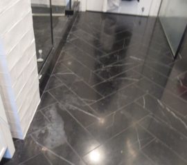 New Marble Floor Damaged by Cleaners